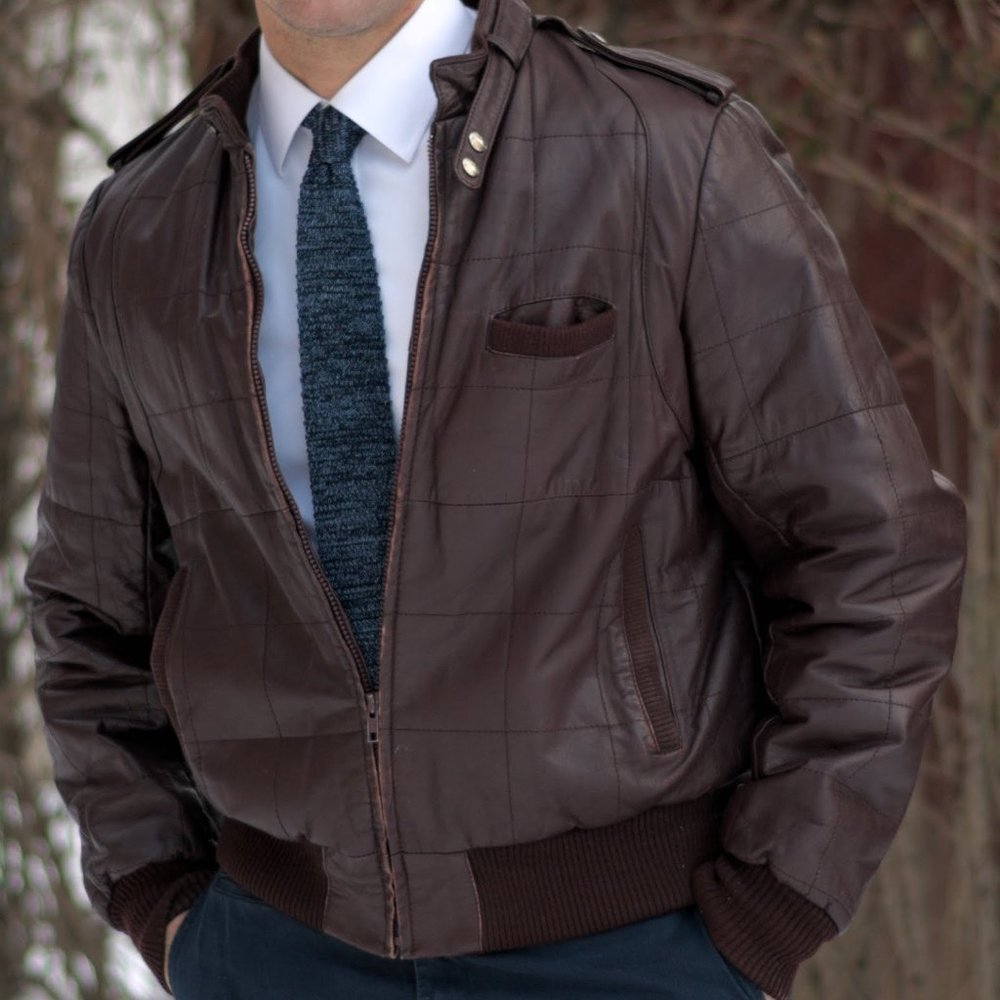 Burgundy Leather Jacket